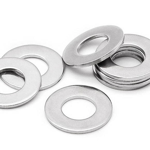 1000 Qty #8 Zinc Plated SAE Flat Washers, CR+3 RoHS Compliant - Free Shipping - Picture 1 of 4